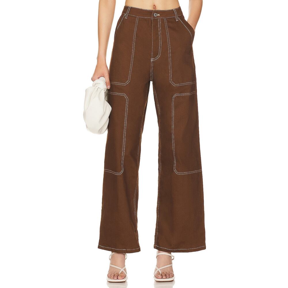 By.Dyln Cooper Brown Cotton Denim Jean Size XS